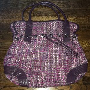Aldo purple/pink/maroon tweed shoulder bag/purse